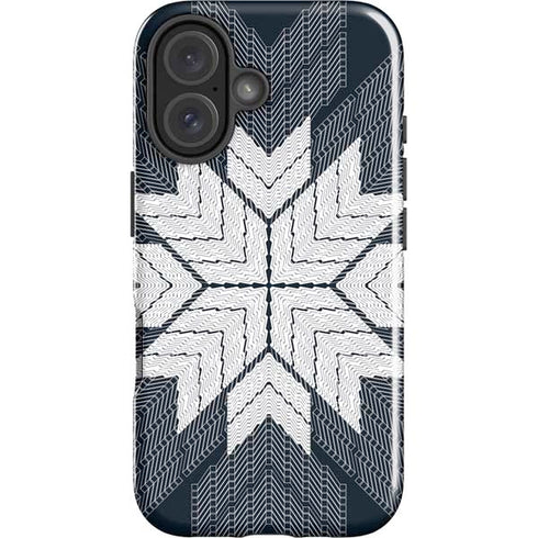 NYC Symmetric Flower iPhone 16 Plus Impact Case